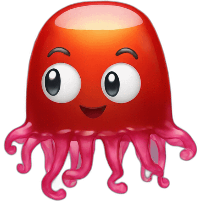 Red jelly emoji