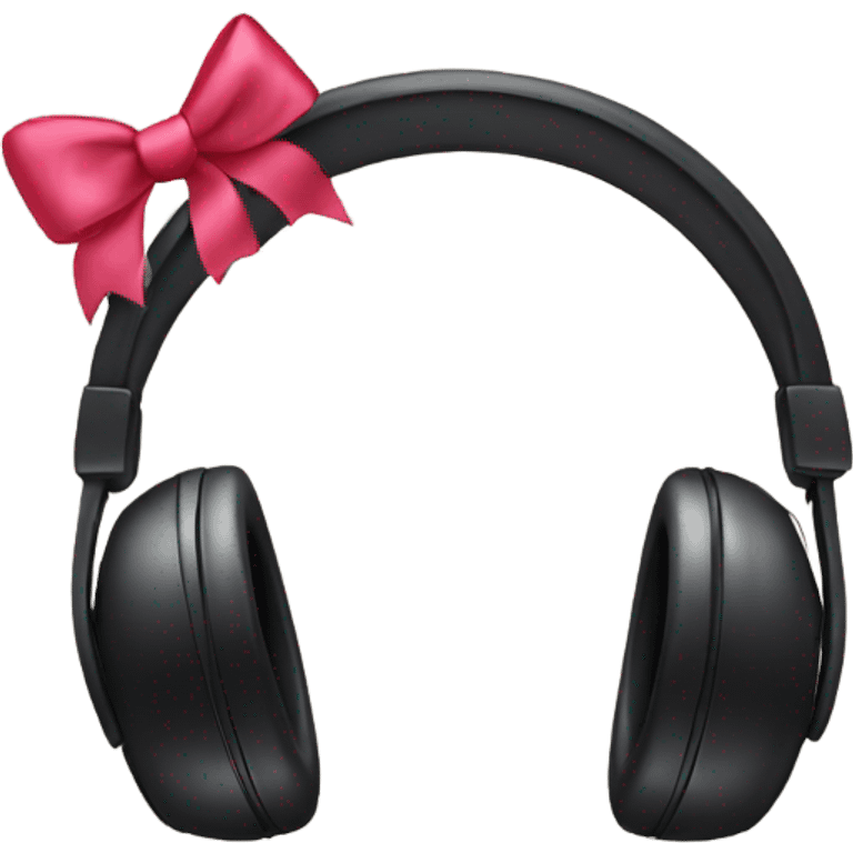 Headphones with bows on them emoji