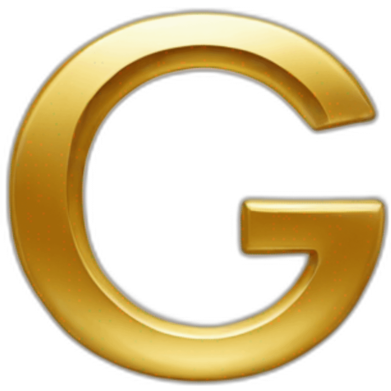 Logo with letter "G+T" in gold  emoji