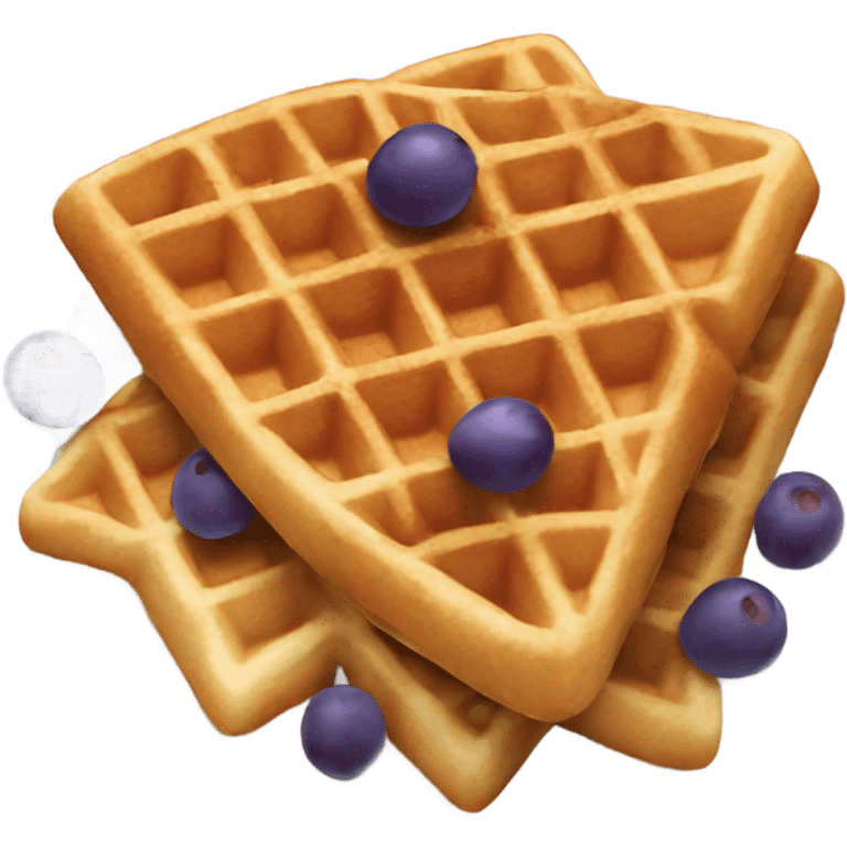 Waffle with grapes emoji