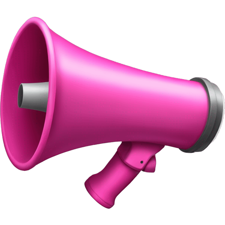 Pink megaphone emoji