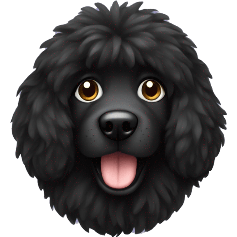 black fluffy dog emoji