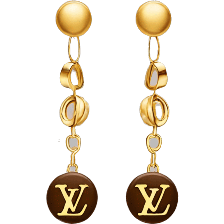 Louis Vuitton earrings  emoji