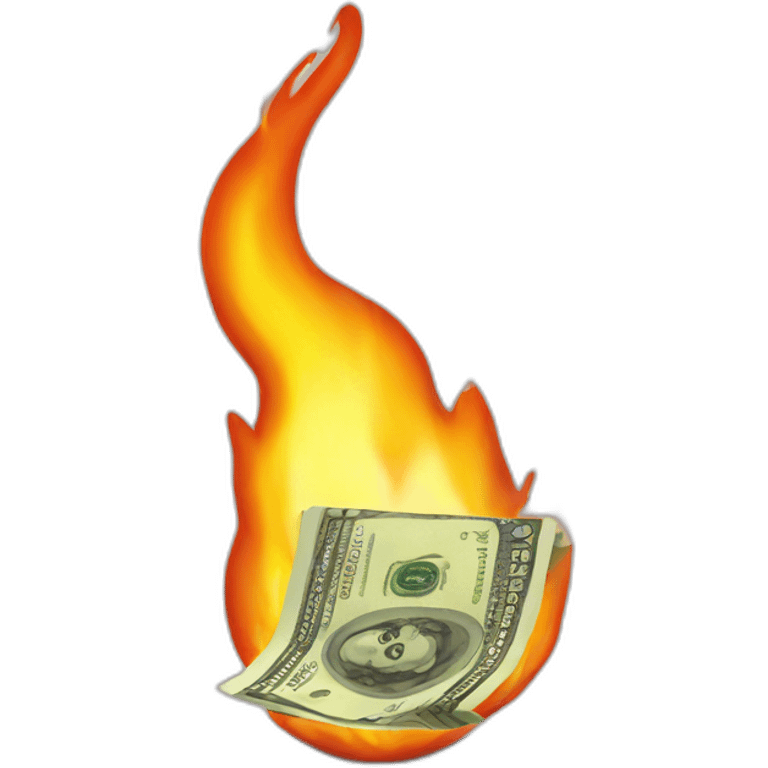 burning money emoji