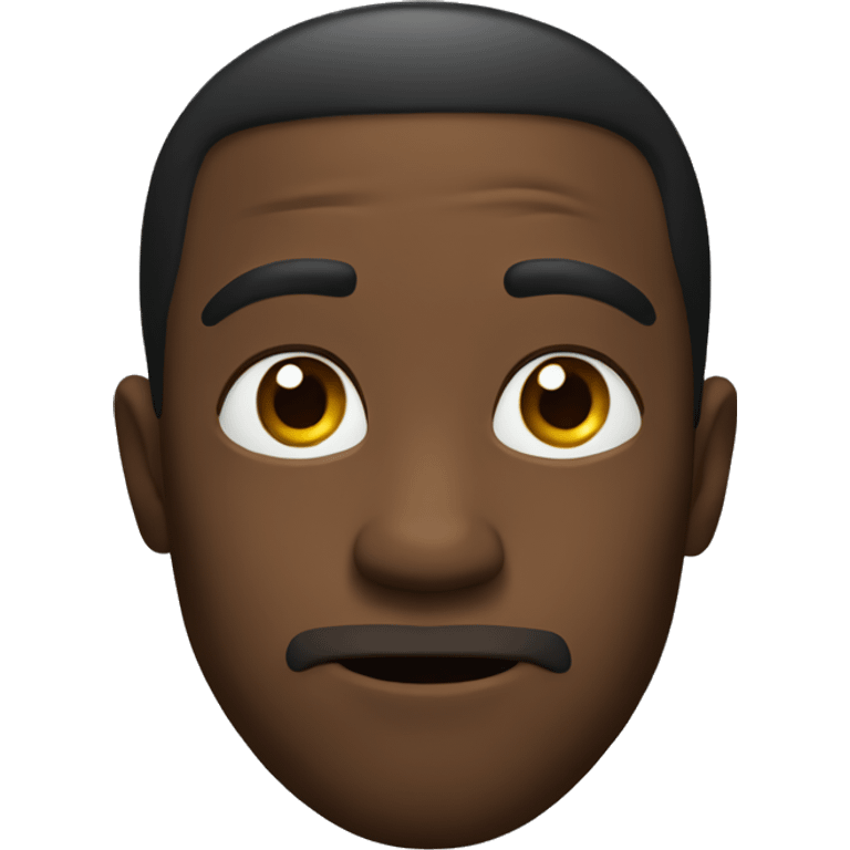 Black guy saying no  emoji