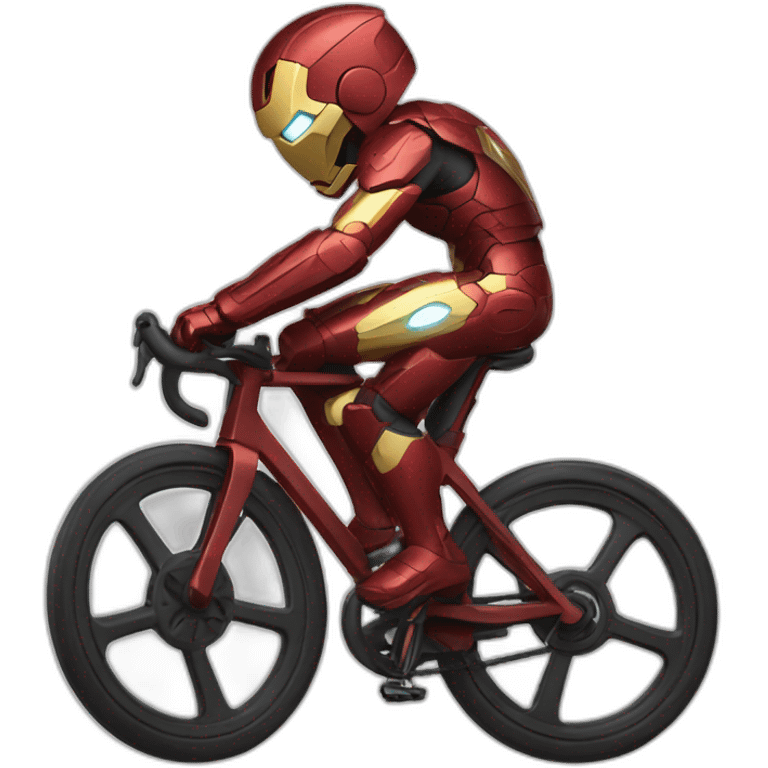 ironman driving a bike emoji