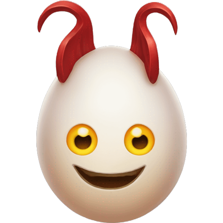 Satan as an egg emoji