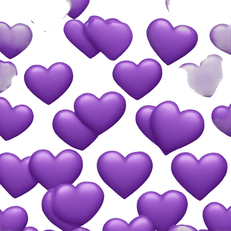 Purple Heart eyes emoji