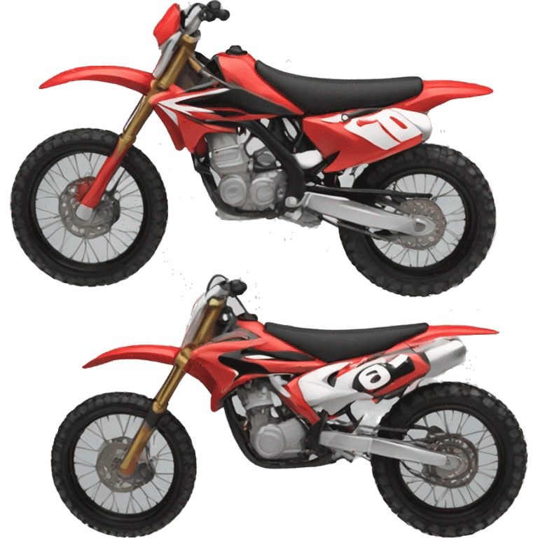 moto cross vermelha emoji