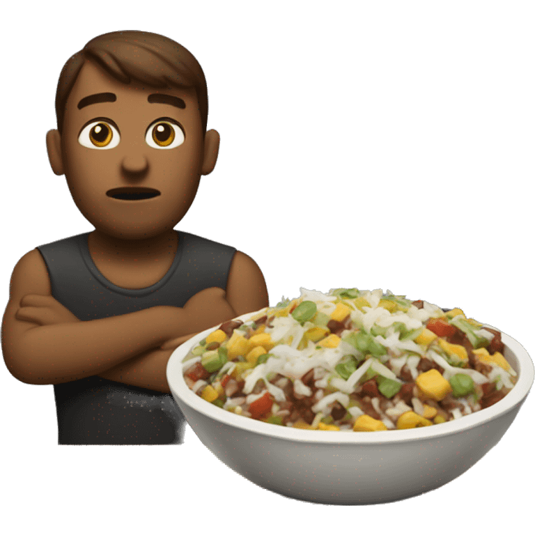 Disappointing Chipotle bowl emoji