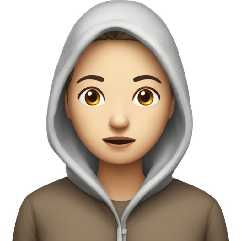 A woman with a cold and fever  emoji