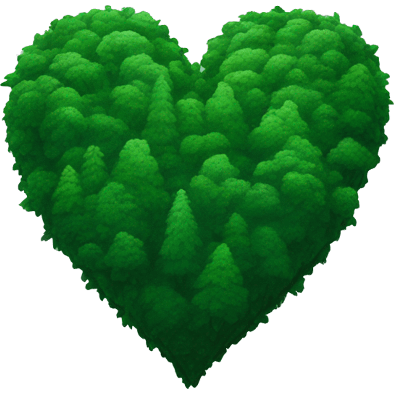 Forest green heart emoji