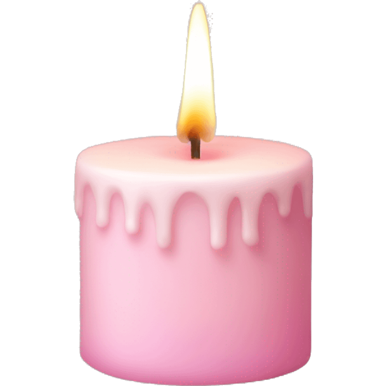 pastel pink candle emoji