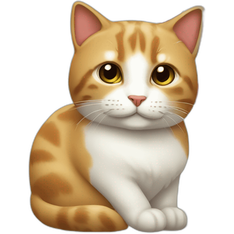 Un chat fraise emoji