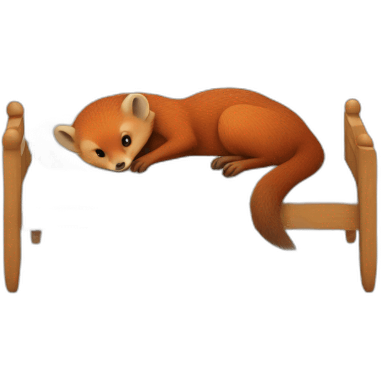 red mongoose in bed emoji