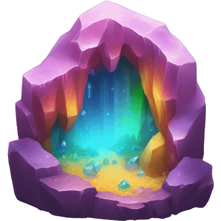 rainbow crystal cave emoji