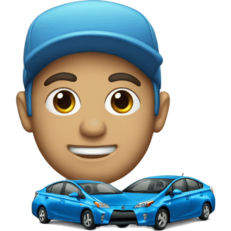 Blue Prius emoji