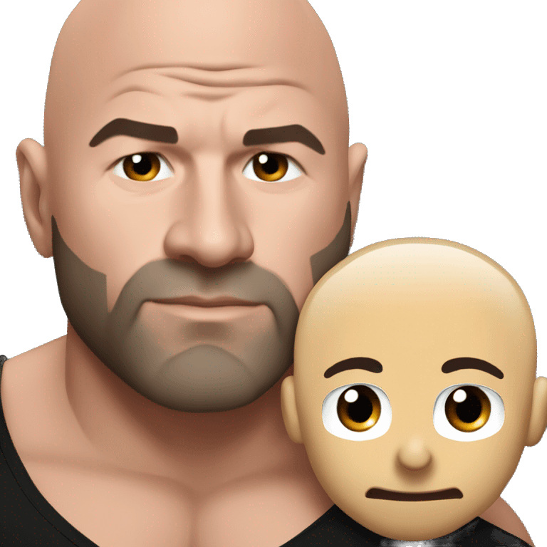 Dana white cuddling with Joe Rogan  emoji