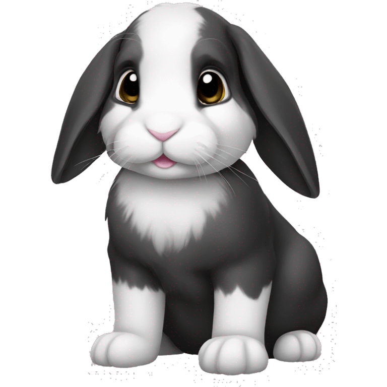 black lop rabbit emoji