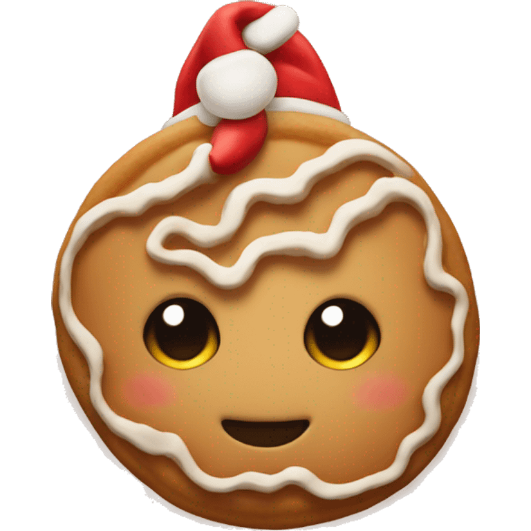 Cute christmas cookie emoji