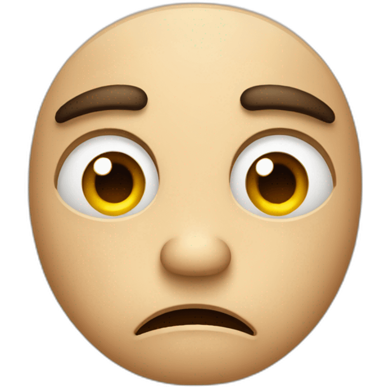 frowning face with one eyebrow raised emoji