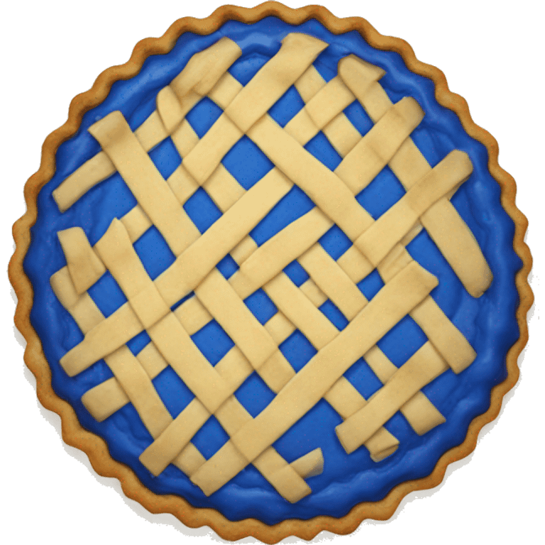 blue pie emoji