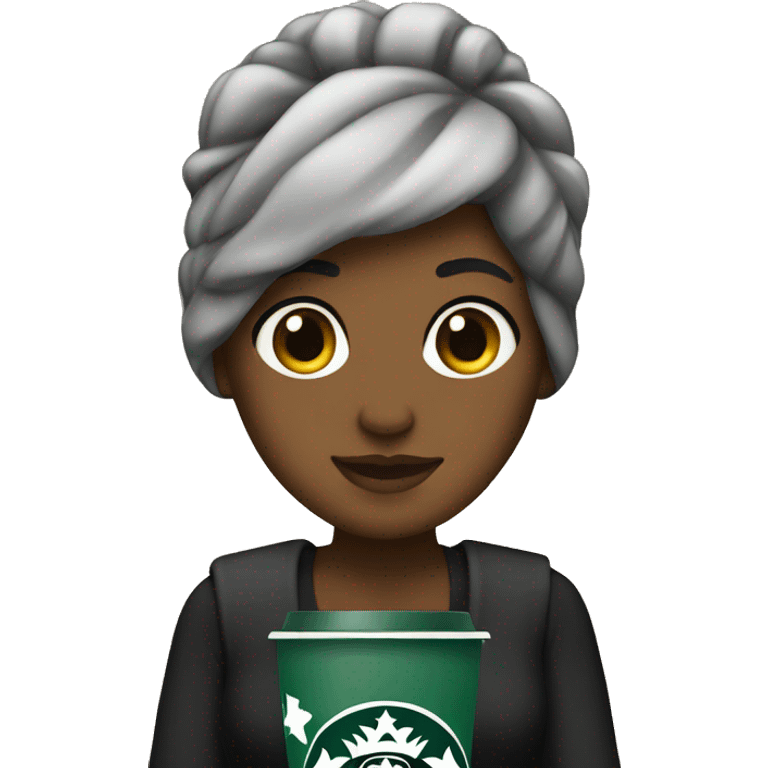 Starbucks fan girl emoji