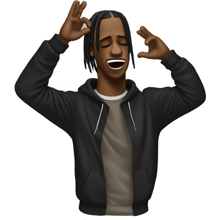 Travis Scott qui dab emoji