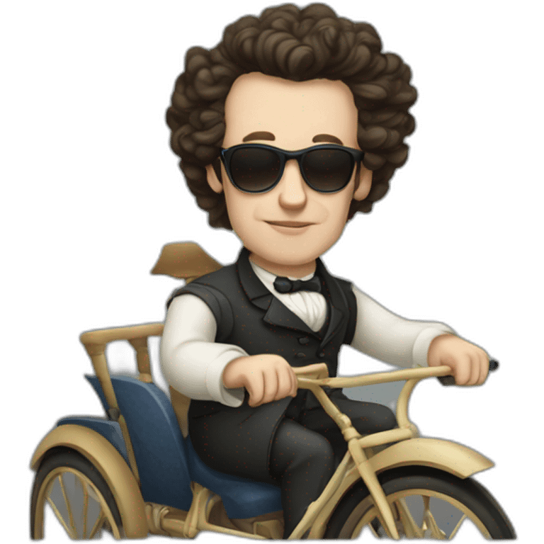 pushkin driving a cool ca emoji