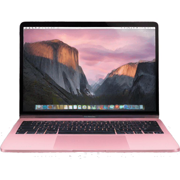 pink macbook emoji