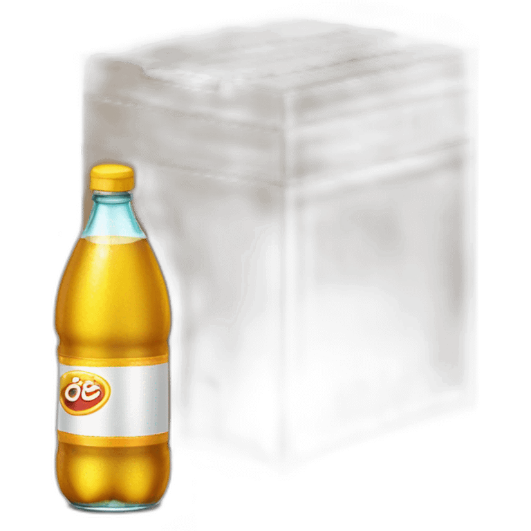 Caja de refresco con cañita  emoji