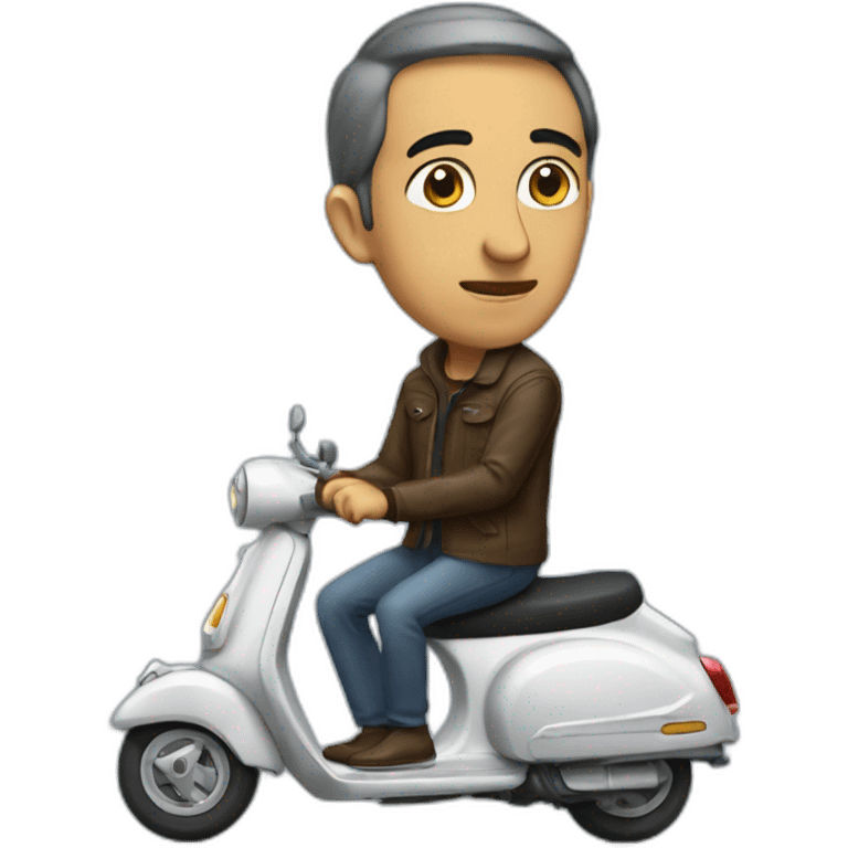 zemmour on a scooter emoji