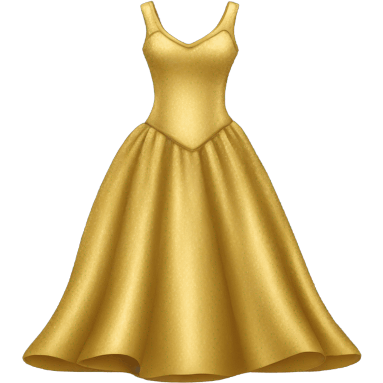 gold dress  emoji