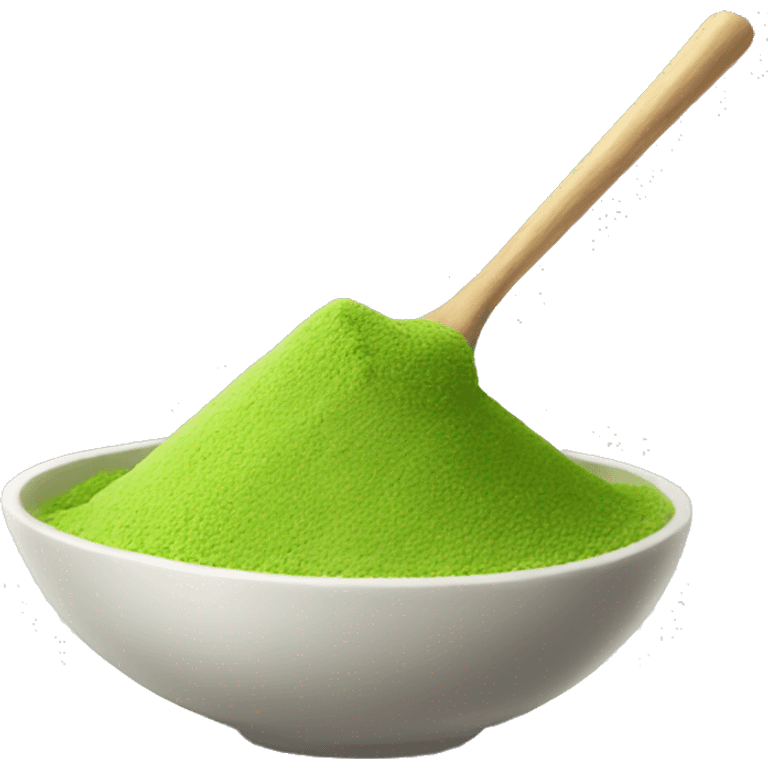 Matcha powder emoji