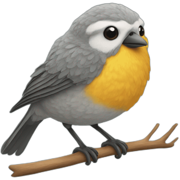 bird wearing a jumper emoji