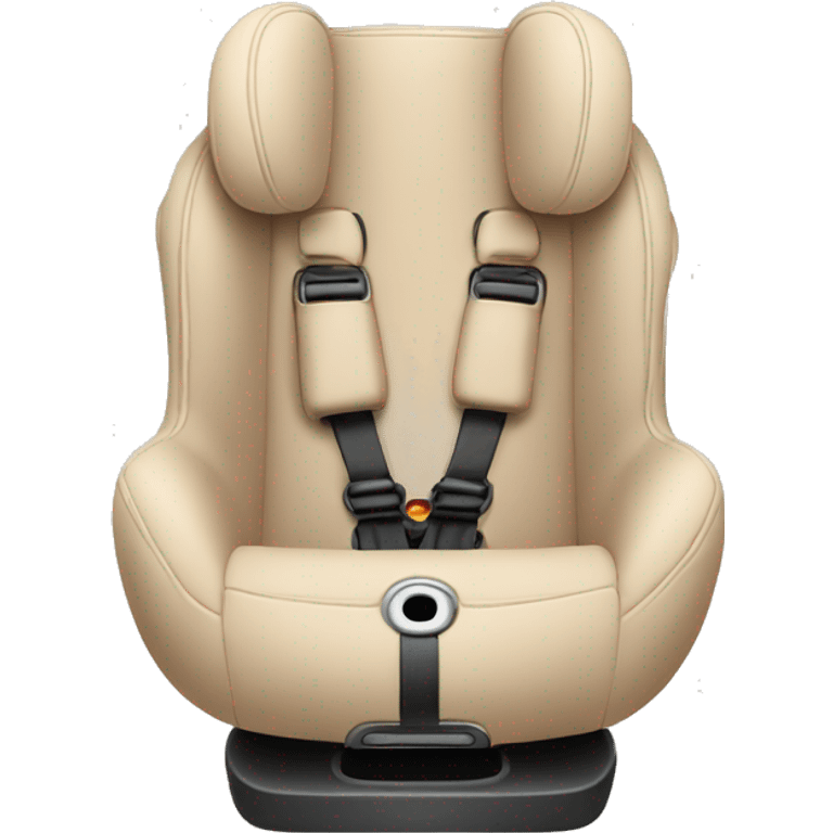 Beige baby car seat emoji