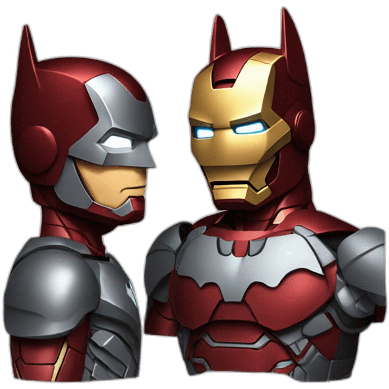 Batman adb iron Man friends emoji