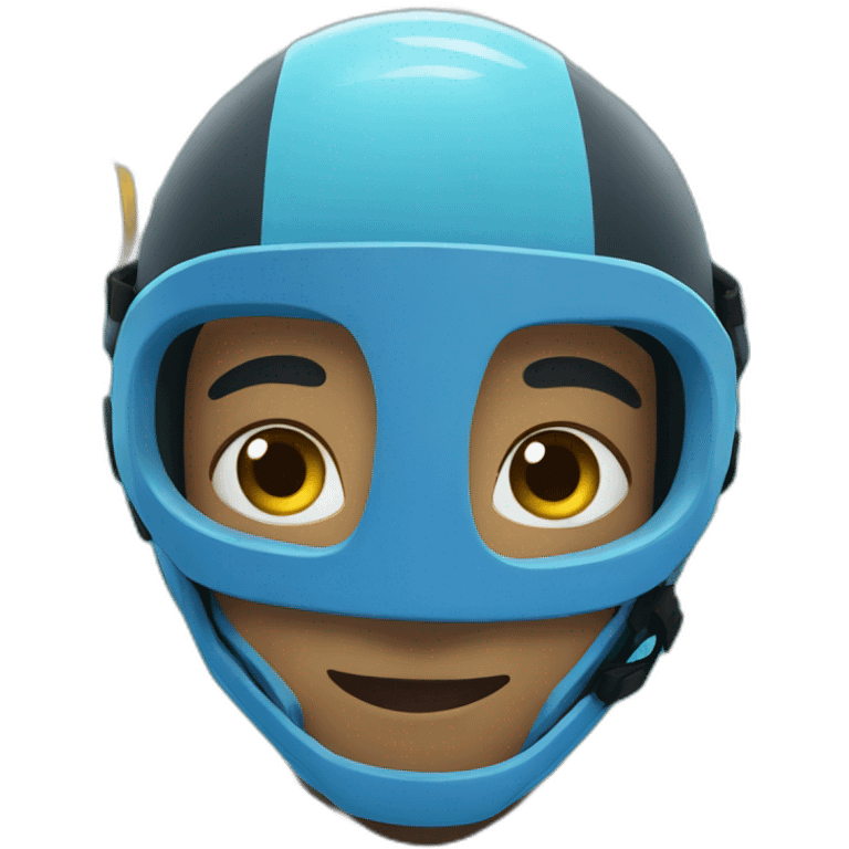 Underwater rugby player emoji