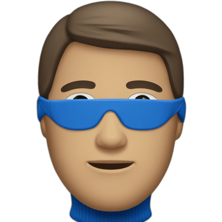 blue balaclava emoji