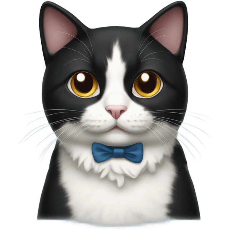 Tuxedo cat emoji