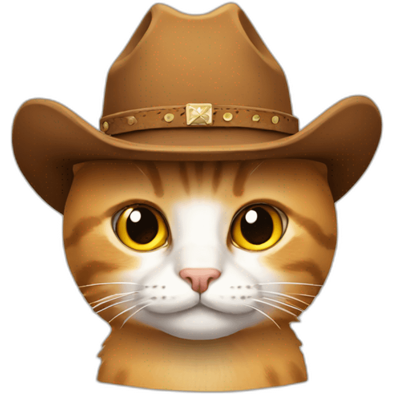 cat with a cowboy hat emoji