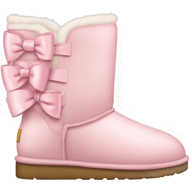 Light pink uggs with bows emoji