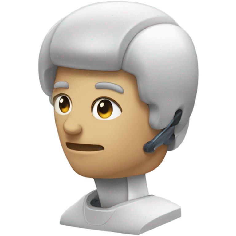 human head with contôle device emoji