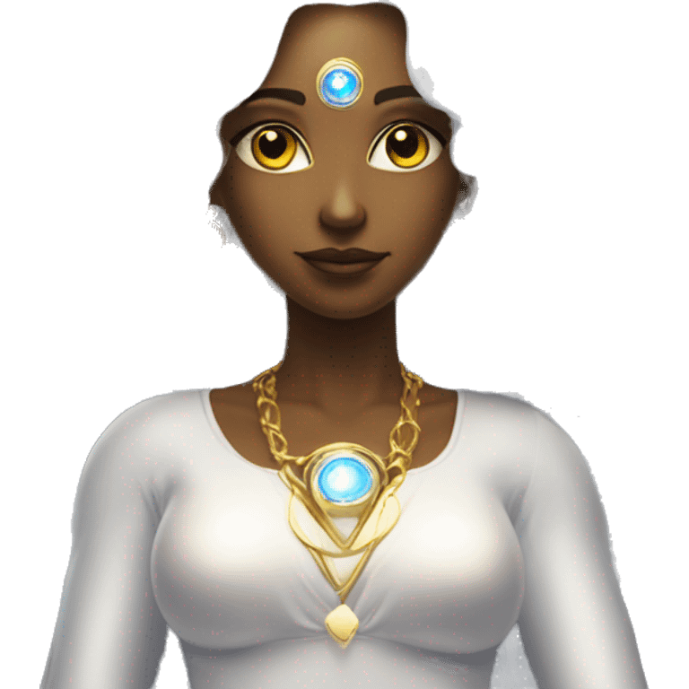 angelic diva third eye guardian of interdimensional temple emoji