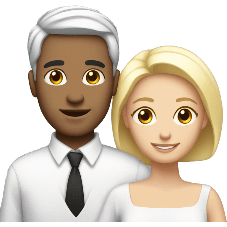 White Loving couple emoji