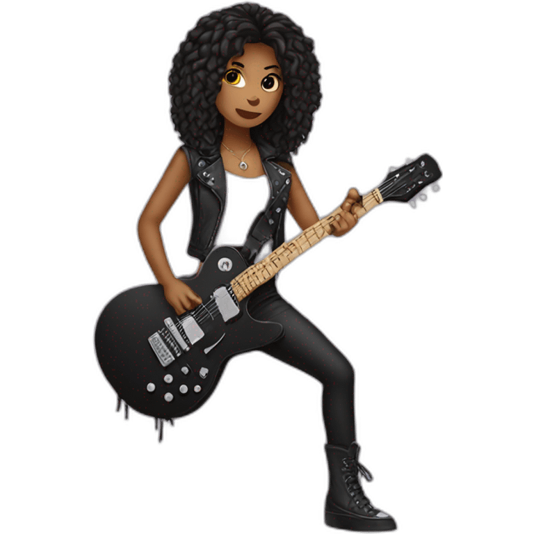 rocker girl emoji