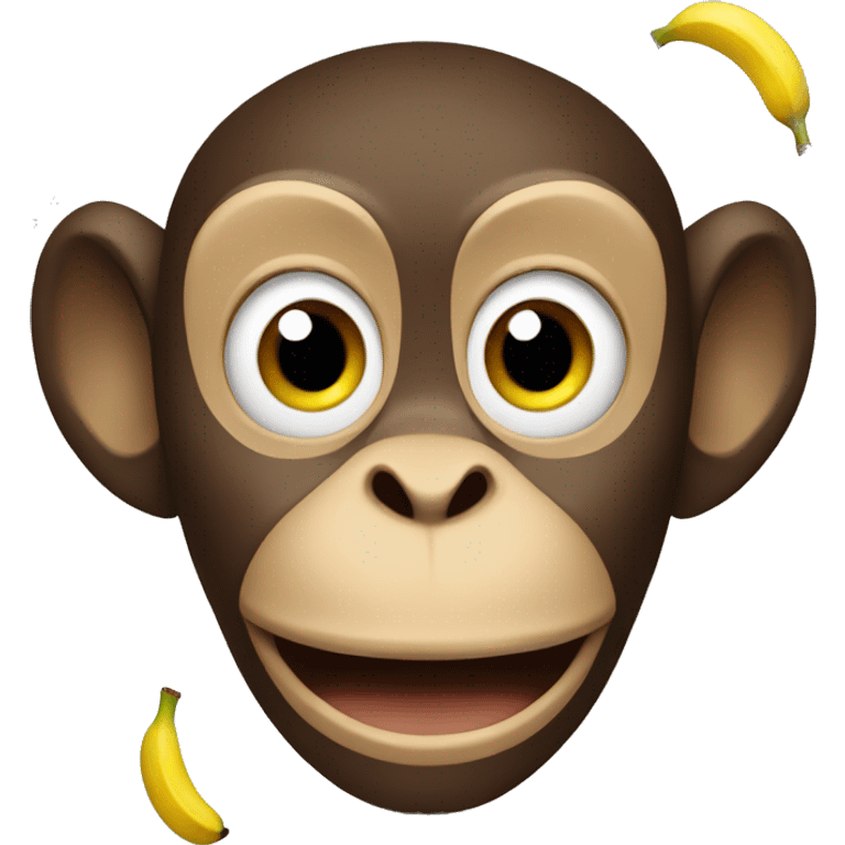 Monkey with a banana emoji