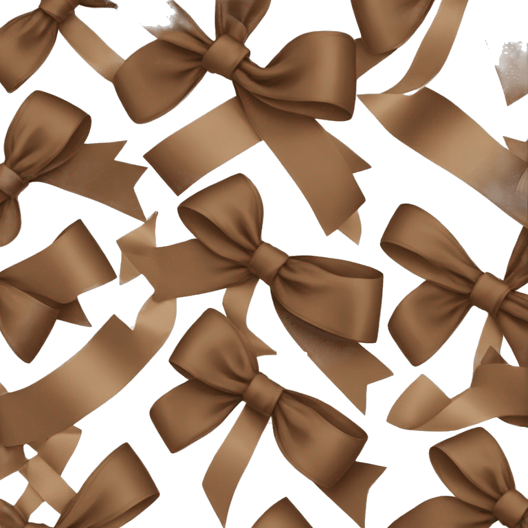 Ribbon bow brown emoji