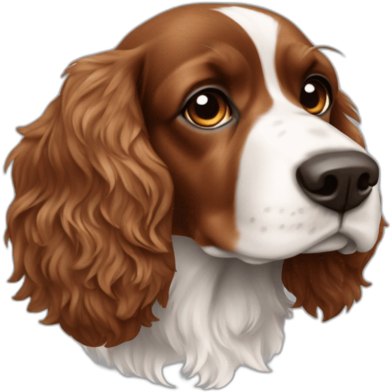 Spaniel cocker tricolor emoji