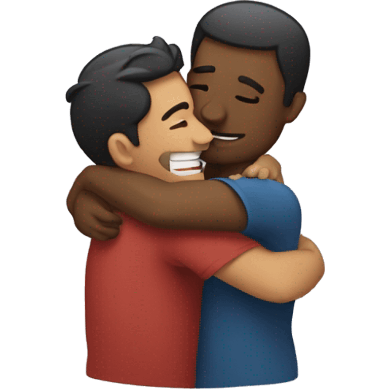 Hugging a man  emoji